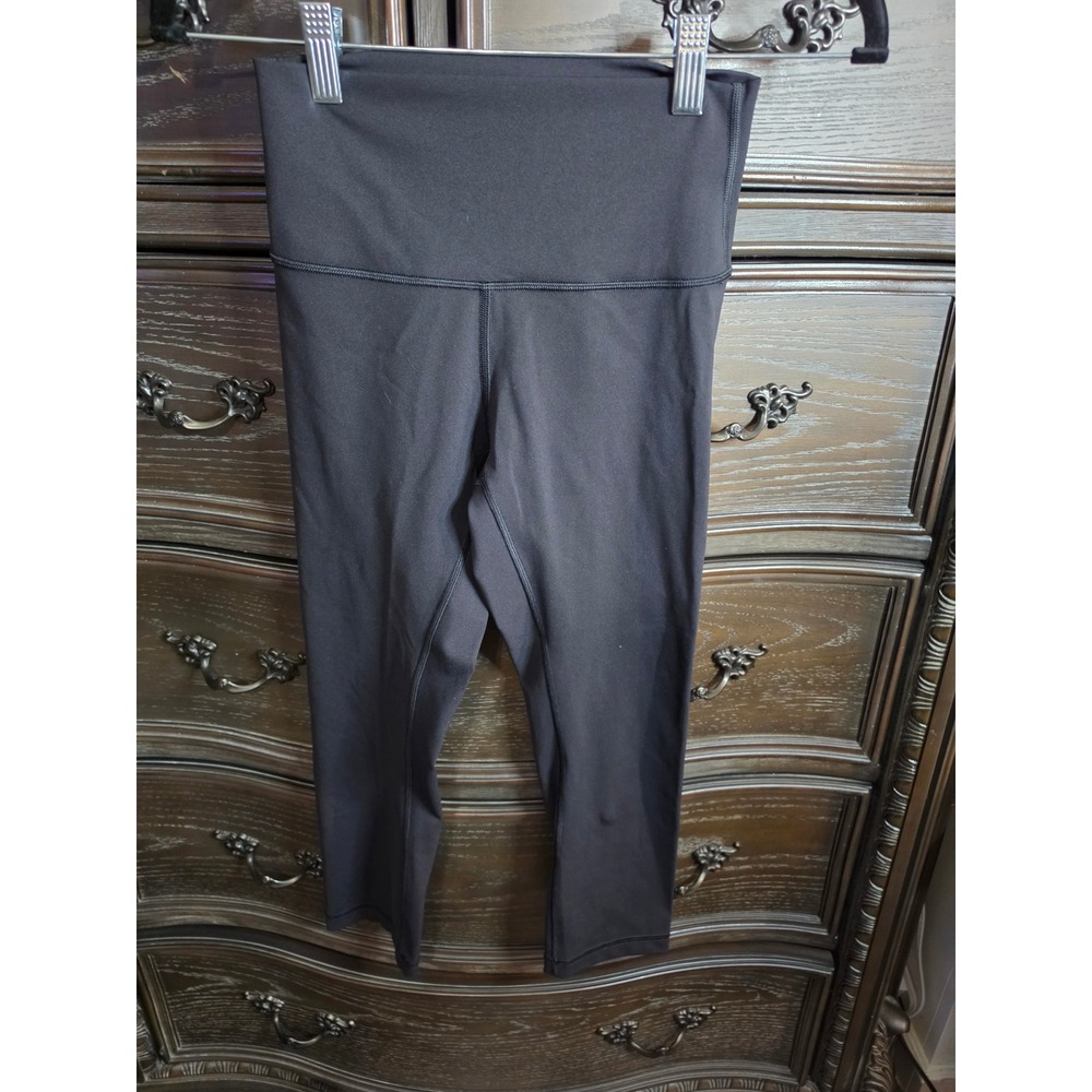 Lululemon Wunder Under High-Rise Crop 21 Black Luxtreme Leggings W6ASCS Size 4